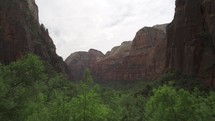 Beautiful Rock Formation Mountain Zion National Park in Southwest Utah USA
