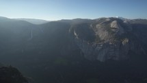 Glacier Point Overlook with view of Yosemite Valley, Half Dome, Waterfalls, and the High Sierra