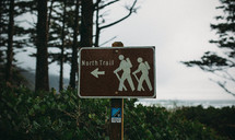 sign pointing the way to North Trail 