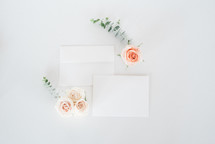 roses and stationary 