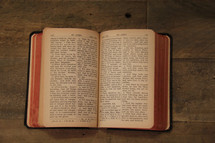 open Bible on a table 