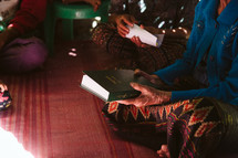 woman holding a Bible in Myanmar