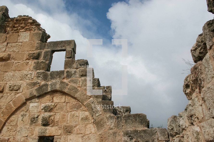 ruins at an historic site in Jordan 