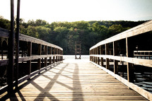 a wooden dock 