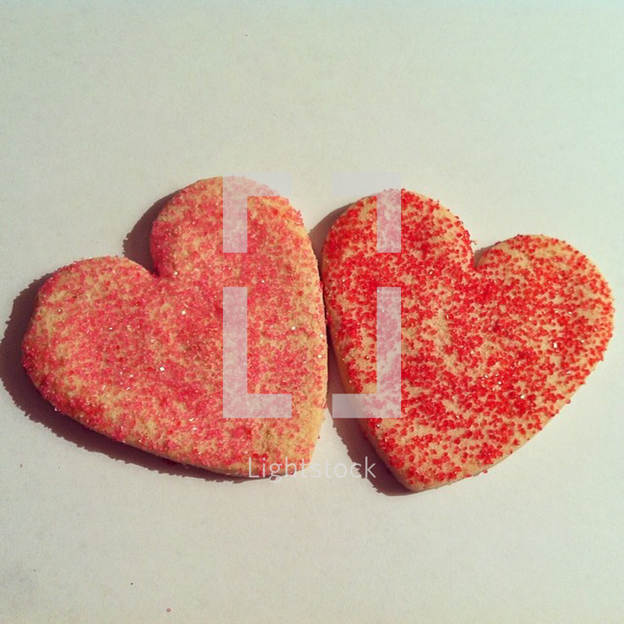 heart shaped cookies 