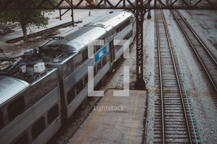 Metra Train and Tracks