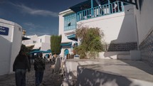 Walking on The Street of Sidi Bou Said, Tunisia - an Incredibly Charming Blue City Town