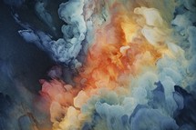 Abstract background. Cloud of acrylic paint in water. Colorful abstract background Texture