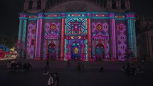 Video Mapping Light Show on Metropolitan Cathedral of the Assumption of Our Lady in Historic Center Guadalajara, Mexico
