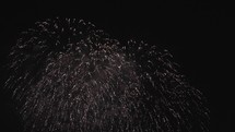 Fireworks display in slow motion