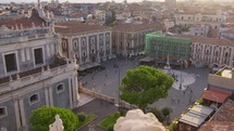 Historic Square and buildings in Catania, Sicily