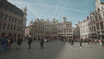Brussels, Belgium - The Grand-Place Grote Markt Opulent Baroque Guildhalls, Flamboyant Town Hall, and neo-Gothic King's House