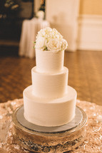 layered wedding cake 