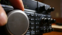 Tuning in a signal on a ham shortwave radio