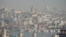 İstanbul Türkiye Old City Cityscape and Galata Kulesi Tower from Suleymaniye Mosque Süleymaniye Camii Istanbul, Turkey