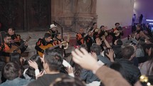 Traditional Mexican Band Performing Mariachi infront of Callejoneadas Guanajuato, Mexico