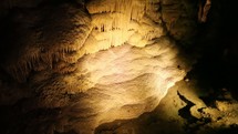 stalactites in a cave 