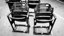 Used stadium seats.