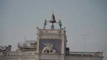 The Clock Tower is in the monumental area of St Mark's Square, Venice and is at the entrance of the Mercerie.