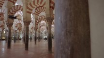 Mezquita Catedral Mosque Cathedral of Córdoba Cordoba, Spain - The Columns and Double Tiered Arches in The Original Section of the Mosque Building