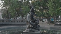 The fountain of Venus (Fuente de Venus) in Alameda Central Park Mexico City