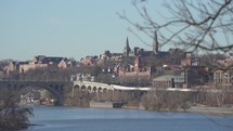 Washington DC, USA - Georgetown University skyline on the Potomac River