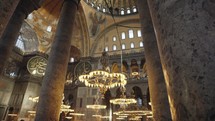 Istanbul, Turkey - Inside Hagia Sophia Ayasofya Camii İstanbul, Türkiye