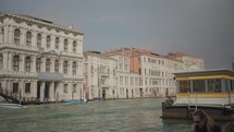 The Grand Canal in Venice with the Ca' Foscari University of Venice in the background.