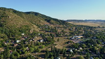 Small Mountain Town Aerial 