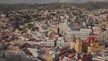 Panoramic View of Guanajuato City Mexico from Monumento Al Pipila Hill