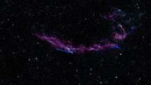 God's artwork in a colorful nebula in deep space