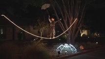 Creative Creepy Halloween Display Decorations Home Garden Front Yard Decor in a Neighborhood