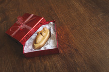 baby jesus figurine in a gift box 