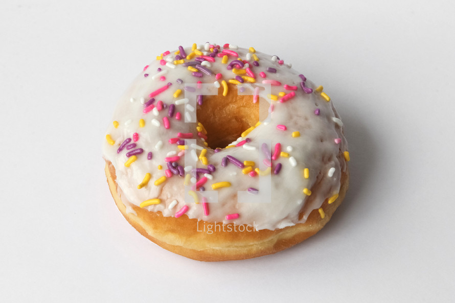 donuts on a white background 