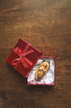 baby Jesus figurine in a gift box 