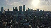 aerial view over a city - New Orleans 