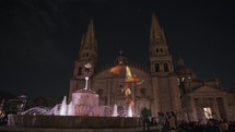 Video Mapping Light Show on Metropolitan Cathedral of the Assumption of Our Lady in Historic Center Guadalajara, Mexico