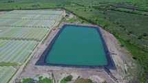 Aerial Footage Of Water Reservoir 