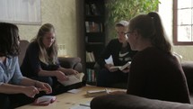 discussions at a young adult Bible study 