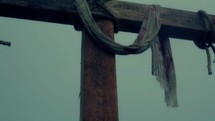 shroud on a cross 