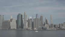 NYC skyline across the water 