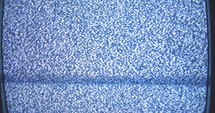 Static on the screen of an old analog TV
