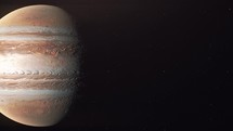 Jupiter's faces, orbiting the sun - Time lapse	