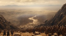 The “exodus” of the Israelites from Egypt