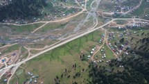 Mountain village in summer