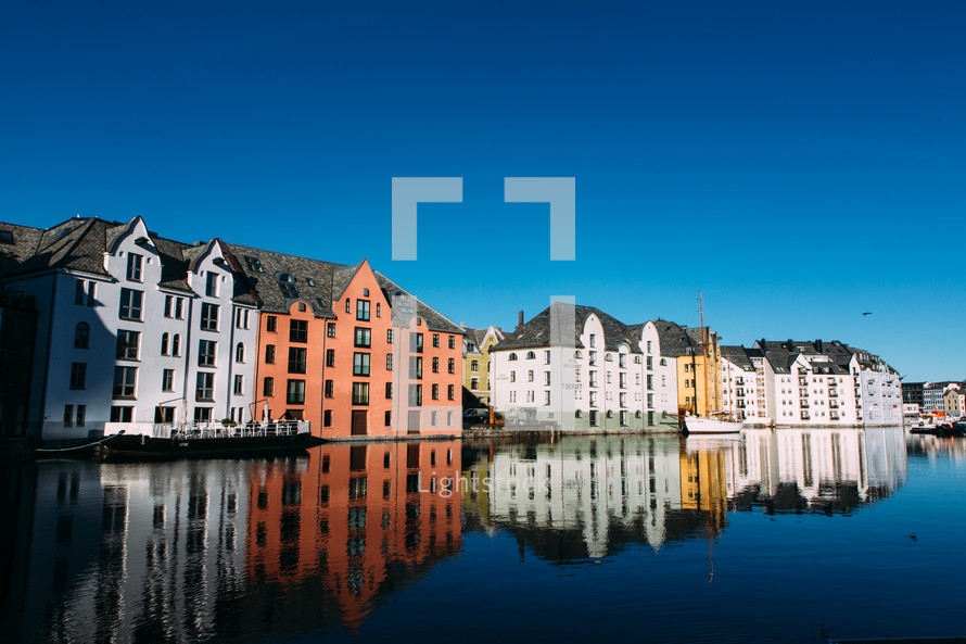 row houses in Alesund 