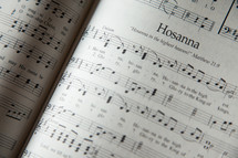 Hosanna in a hymnal 