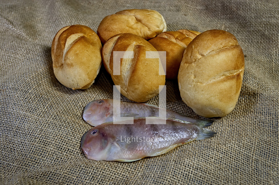 loaves of bread and fish