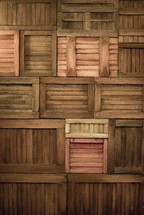 wooden crates background 