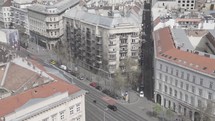 Budapest, Hungary - Street Aerial View Day Time Architecture Building Plaza